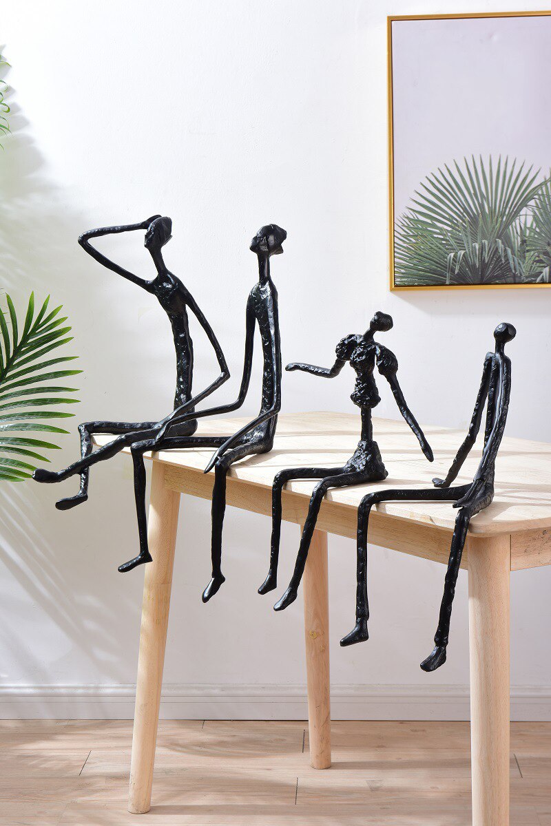 Modern Abstract Metal Home Decor Figures - Image 7
