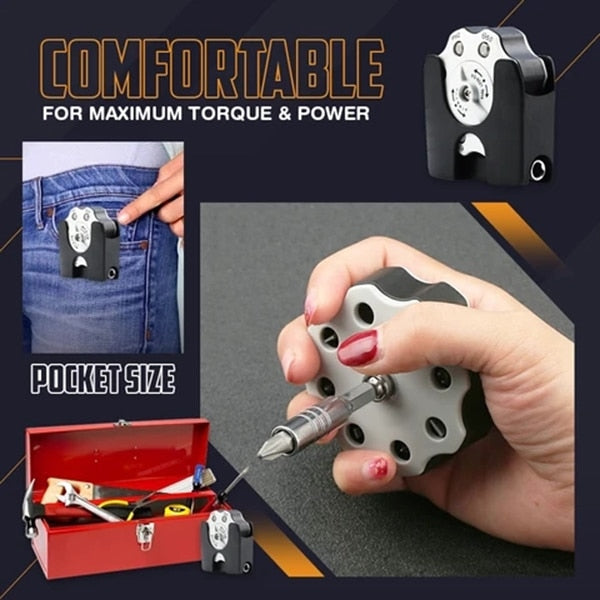 Portable Pocket Size Ratchet Screwdriver Set - Image 1