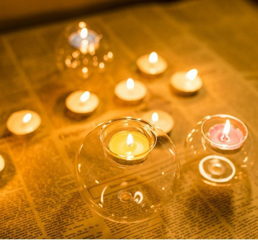 European Elegant Crystal Glass Candle Holder - Image 6
