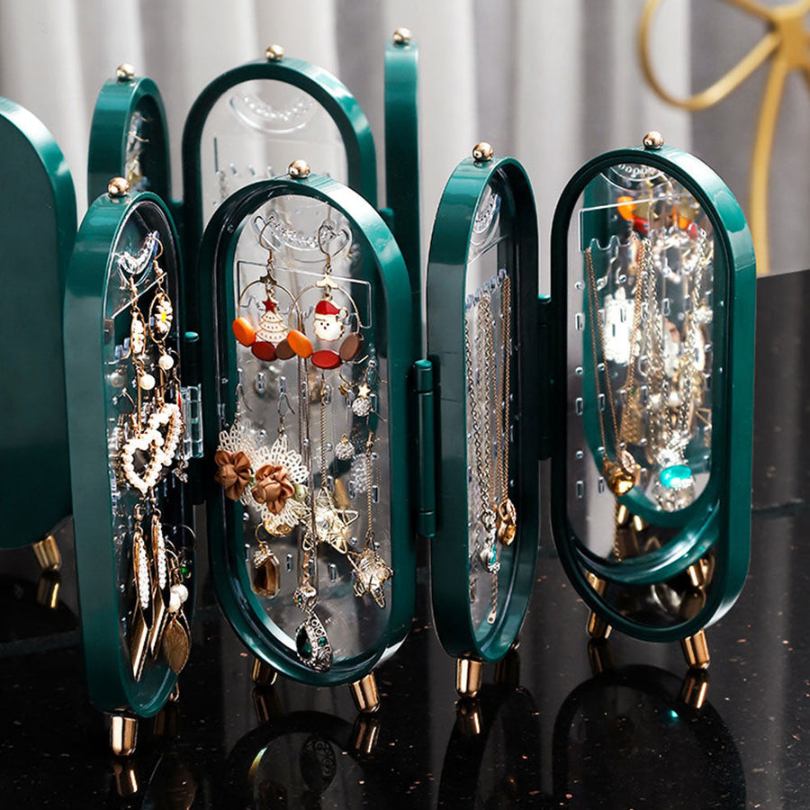Elegant Foldable Jewelry Organizer Stand - Image 1