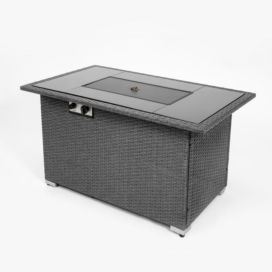 Elegant Blue Stone Fire Pit Table - Image 5