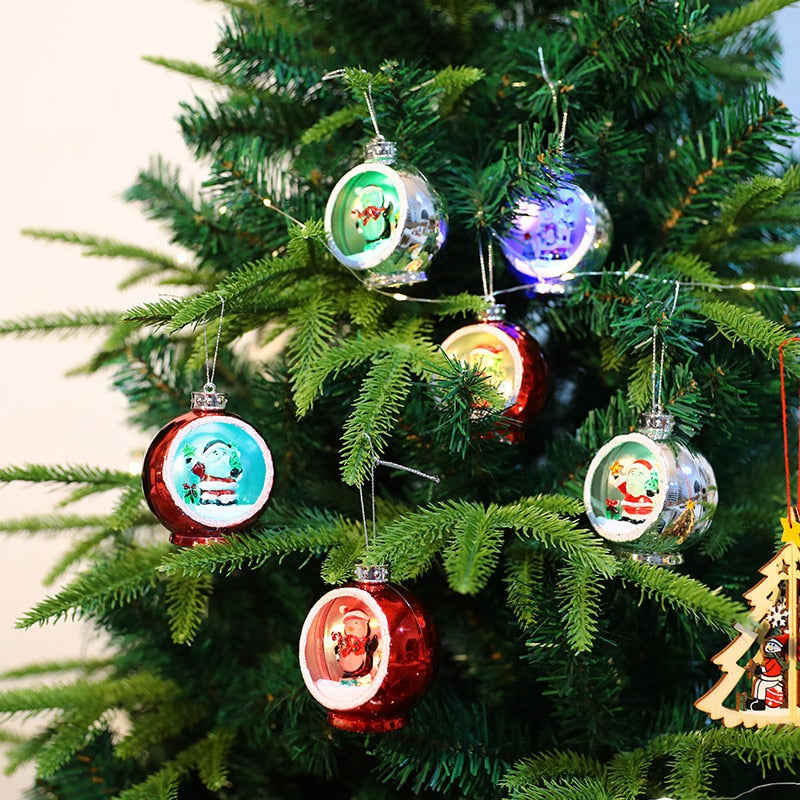 LED Christmas Hollow Ball Ornaments - Image 1