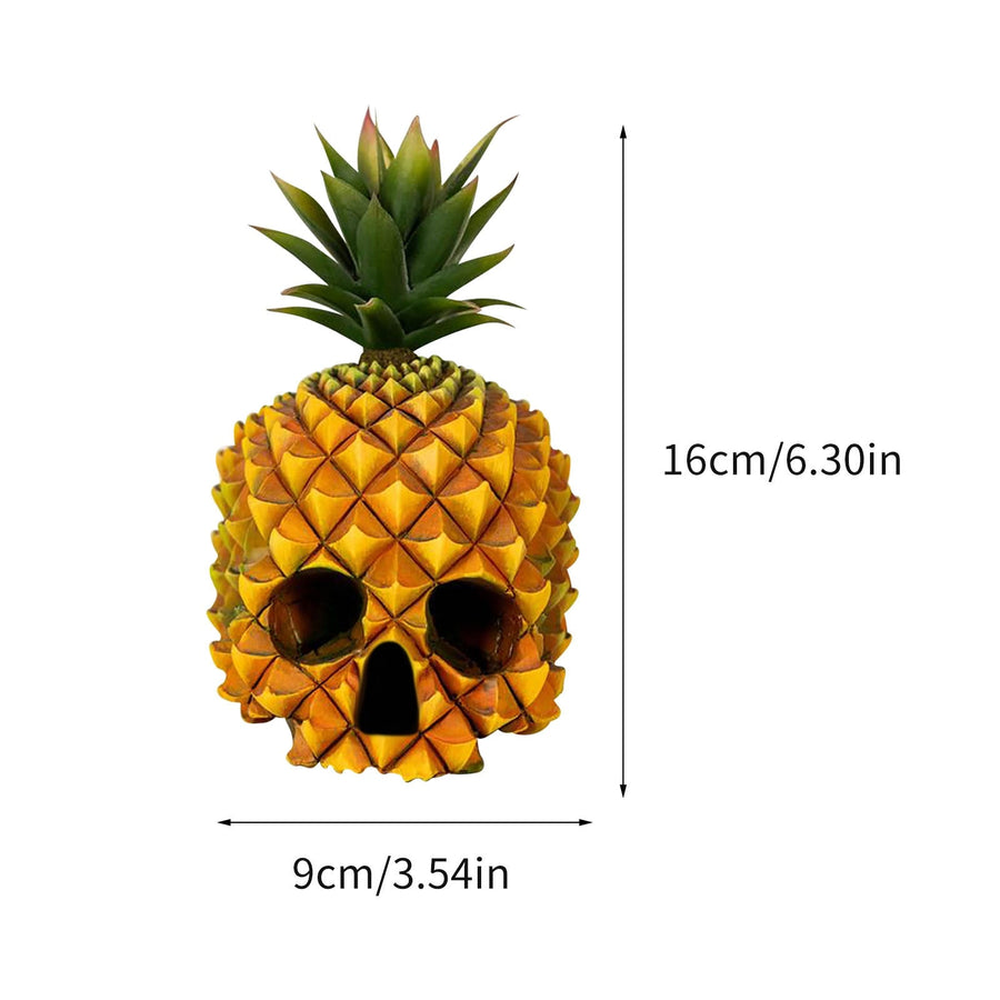 Creative Resin Gothic Pineapple Skull Statue - Image 3