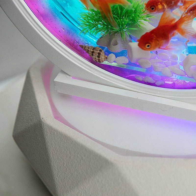 Indoor Mini Creative LED Aquarium Humidifier - Image 4