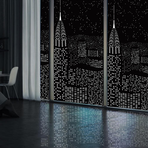 Unique City View Polyester Blackout Curtains - Image 0
