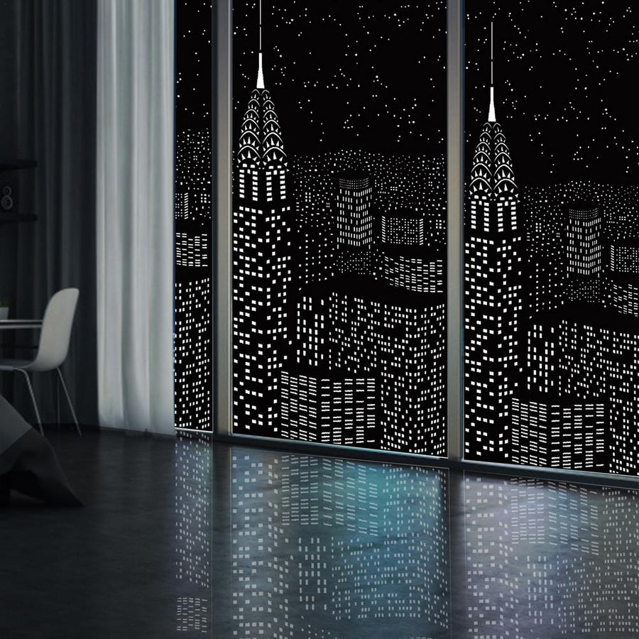 Unique City View Polyester Blackout Curtains - Image 0