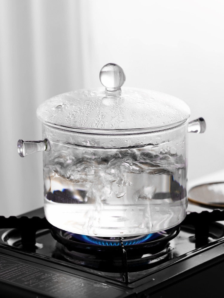 Transparent Glass Heat-Resistant Soup Pot - Image 5