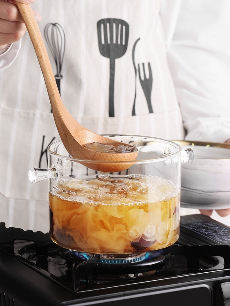 Transparent Glass Heat-Resistant Soup Pot - Image 4