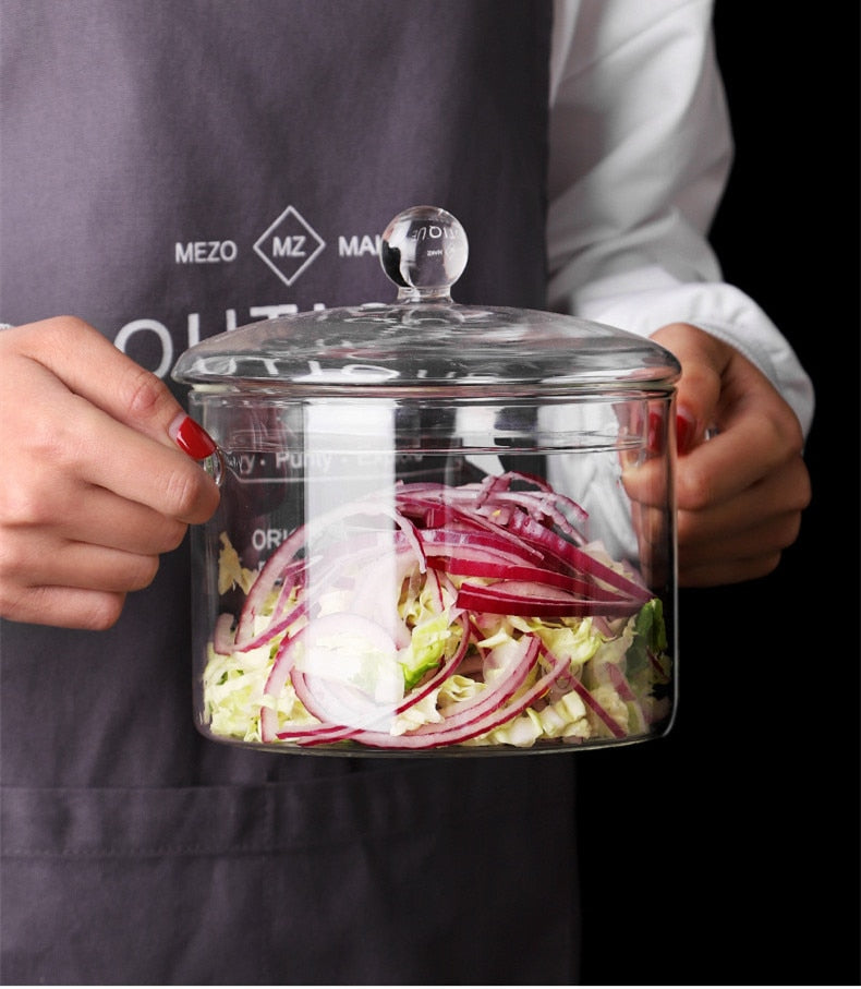 Transparent Glass Heat-Resistant Soup Pot - Image 10