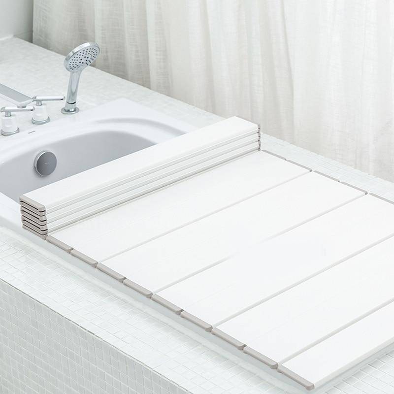 Creative Foldable Anti-Dust Bathtub Cover Tray - Image 1