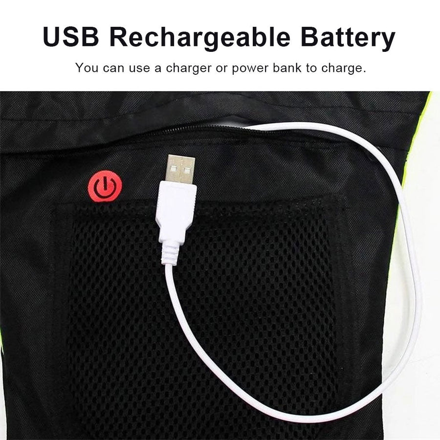 LED Wireless Bike Reflective Signal Vest - Image 1