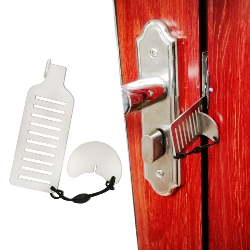 Stainless Steel Anti-theft Door Stopper Lock - Image 3