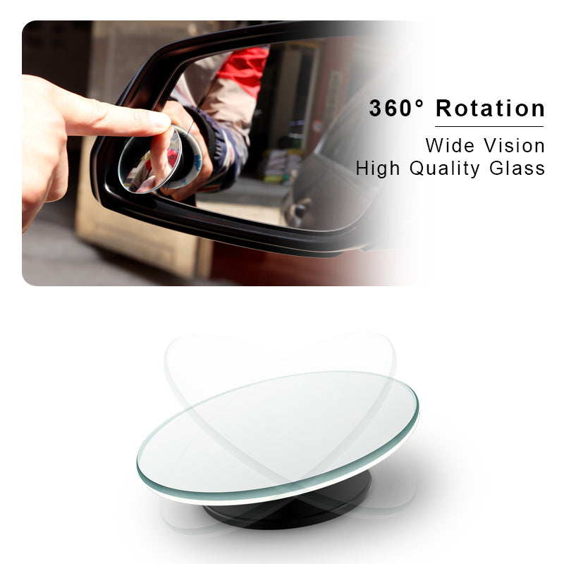 360 Wide Angle Wing Mirror Blind Spot Extension Mirror - Image 5