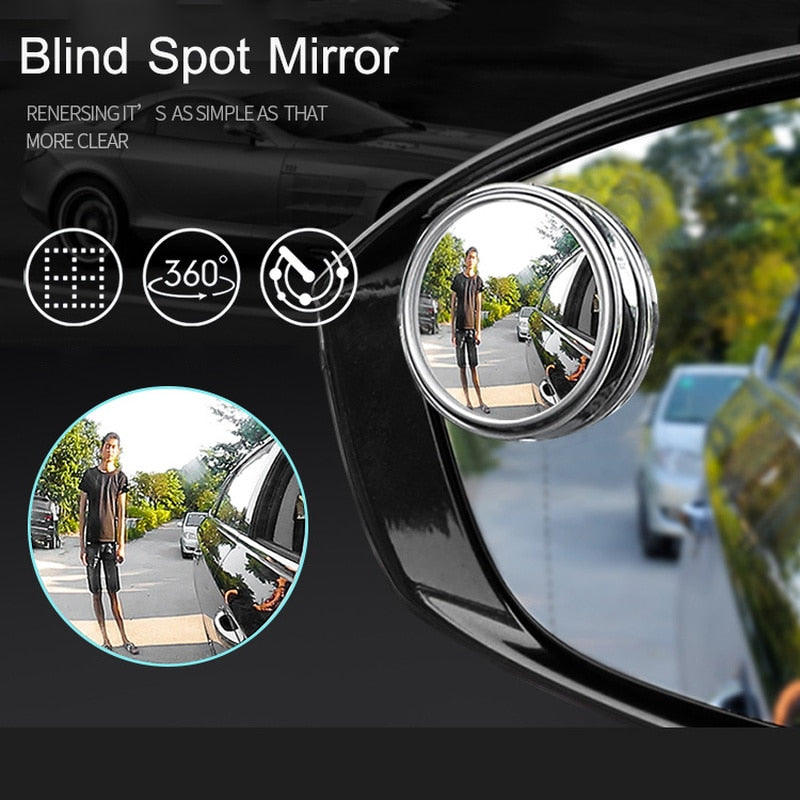 360 Wide Angle Wing Mirror Blind Spot Extension Mirror - Image 1