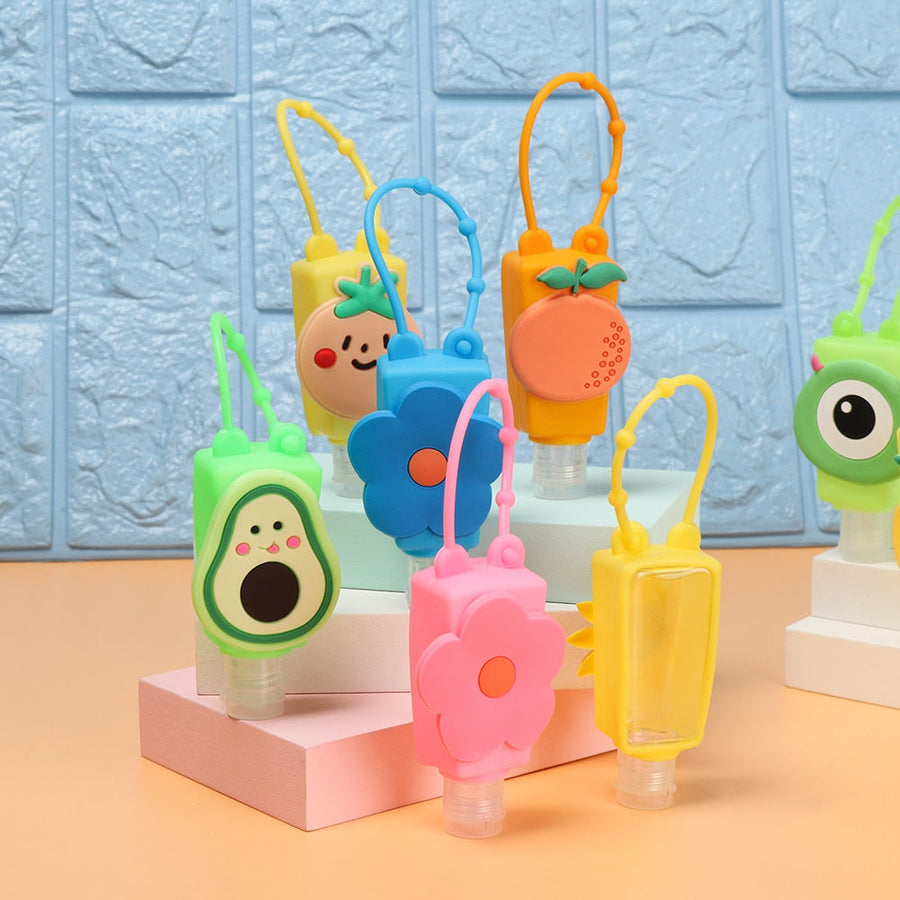 6Pcs Refillable Mini Travel Cartoon Travel Bottle - Image 2