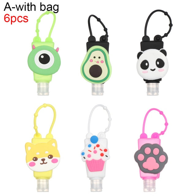 6Pcs Refillable Mini Travel Cartoon Travel Bottle - Image 9