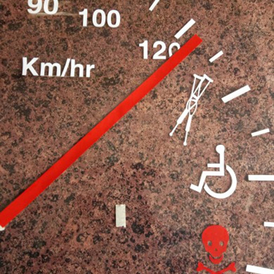 Speedometer Safe Warning Car Decal - Image 4