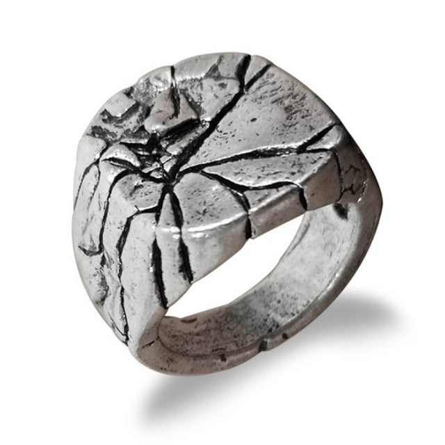 Retro Gothic Broken Rock Ring - Image 4