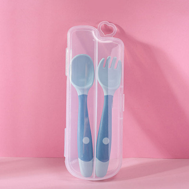 Bendable Baby Spoon Fork Set - Image 2