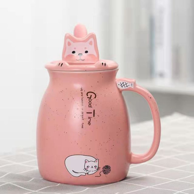 Cute Cartoon Kitty Mug Set - Image 6
