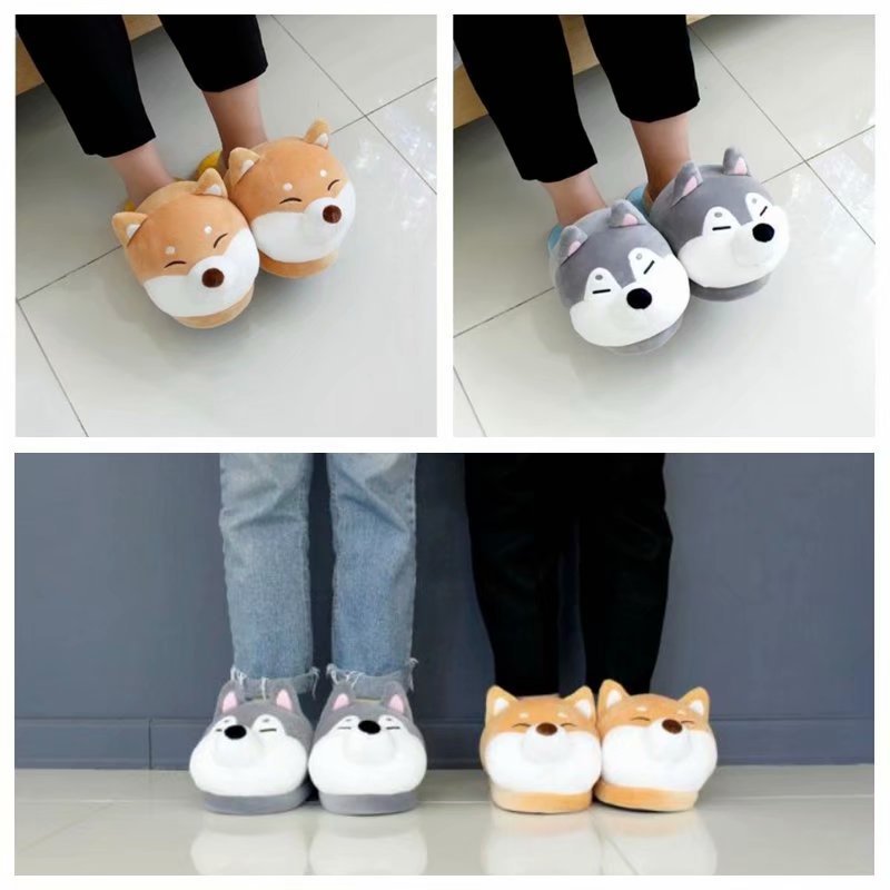 Cute Cartoon Puppy Cozy Indoor Slippers - Image 7