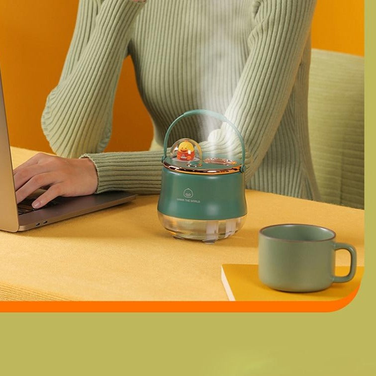 Elegant Teapot Humidifier Night Lamp - Image 1