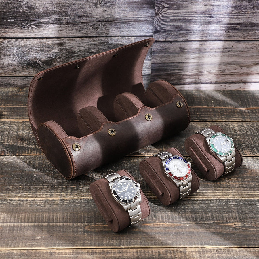 Luxury Leather Watch Holder Case - Image 1