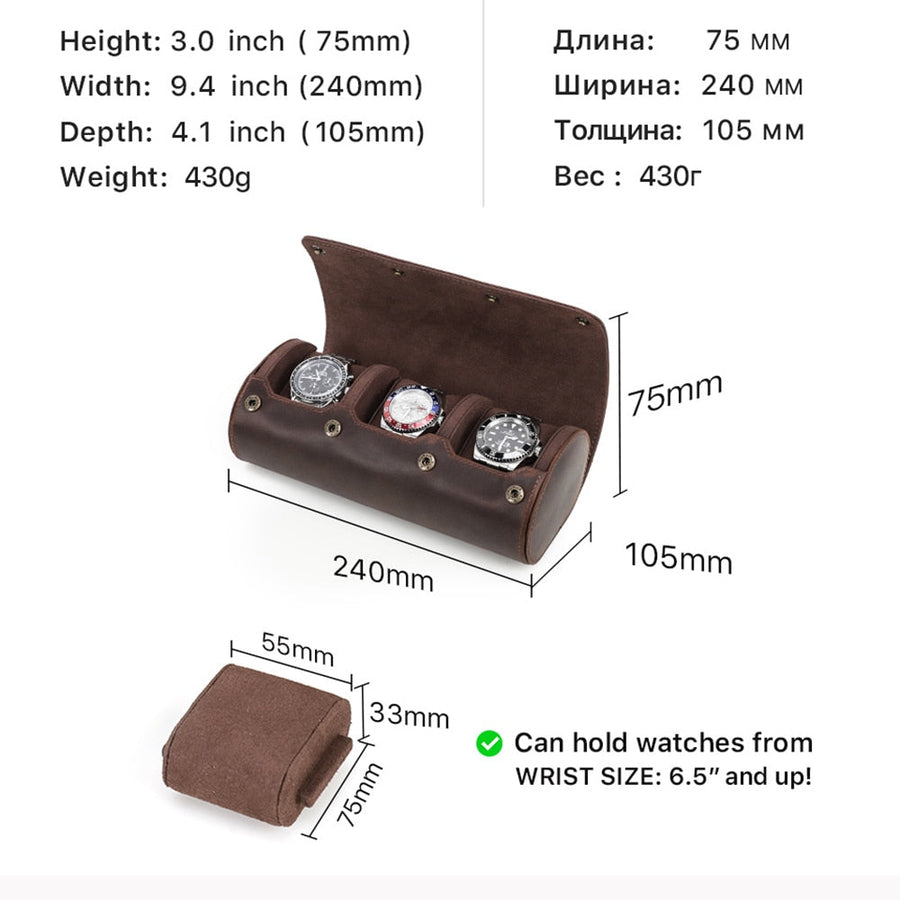 Luxury Leather Watch Holder Case - Image 6