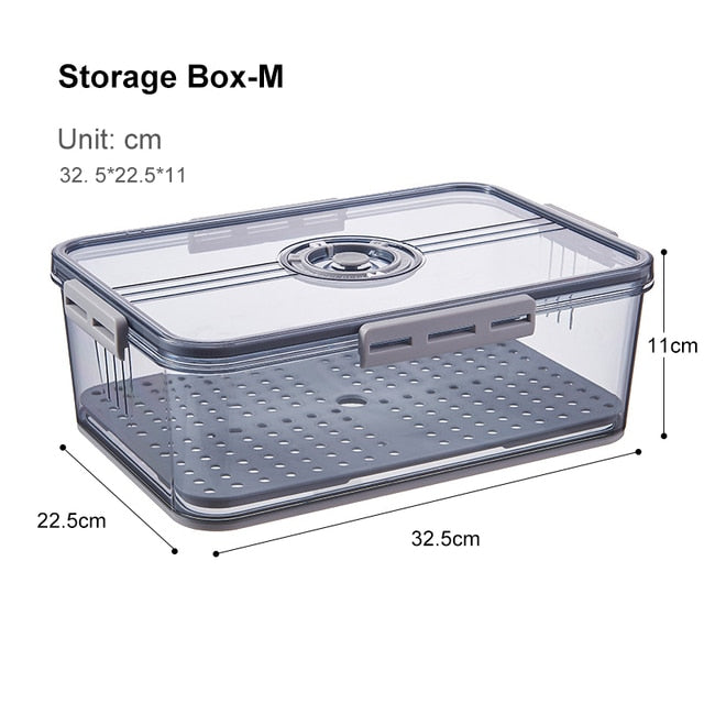 Transparent Refrigerator Thick Storage Organizer Box - Image 6