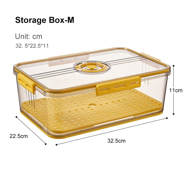 Transparent Refrigerator Thick Storage Organizer Box - Image 13