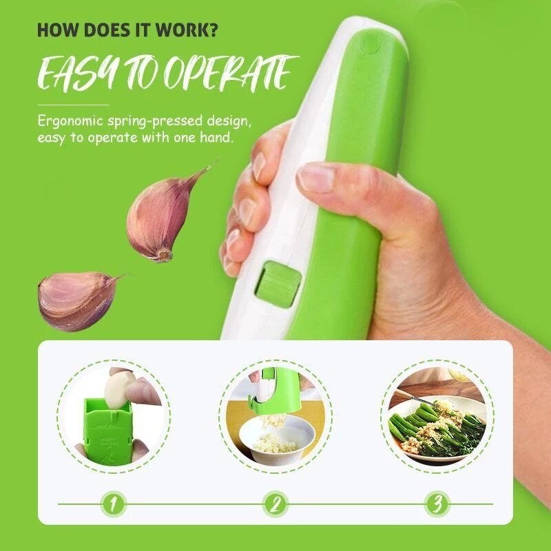 Multifunctional Garlic Press Cube Slicer - Image 5