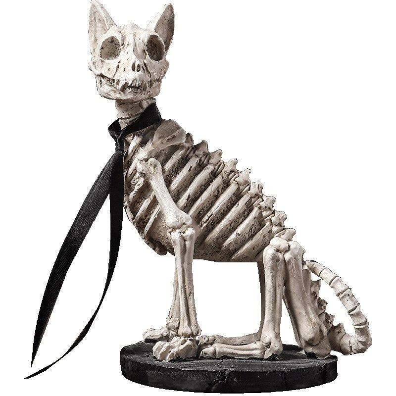 Retro Skull Dog Statue - Image 7