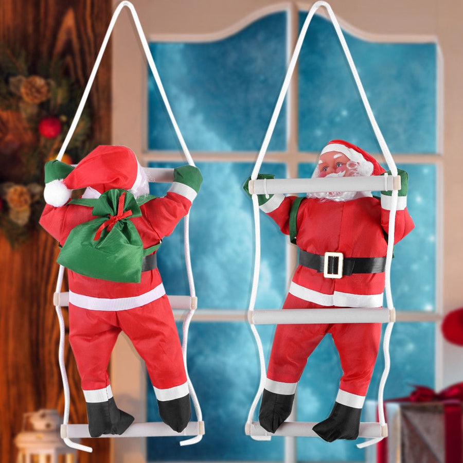 Christmas Santa Claus Doll Pendant Ladder - Image 11