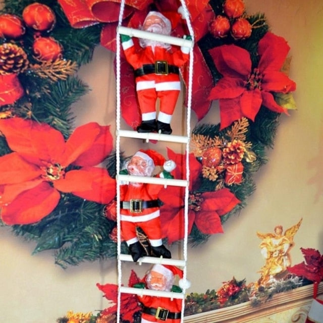 Christmas Santa Claus Doll Pendant Ladder - Image 2