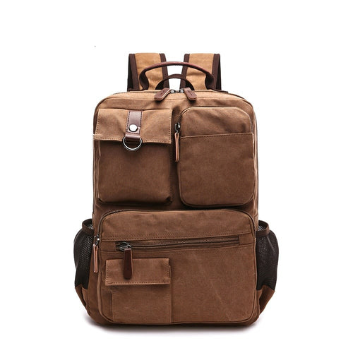 Korean Style Unisex Large Canvas Backpack - Image 0