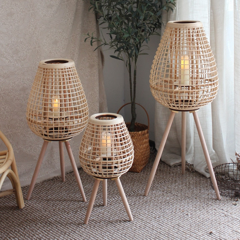 Japanese Style Decorative Floor Candle Holders - Image 0