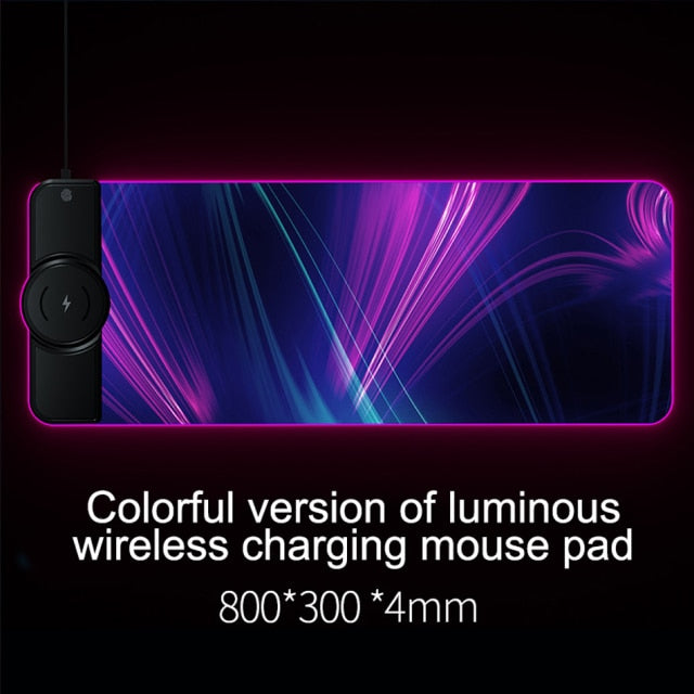 Wireless Charging RGB Luminous Mouse Mat - Image 4