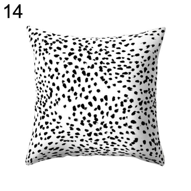 Black and White Design Geometric Home Pillow Cases - Image 13
