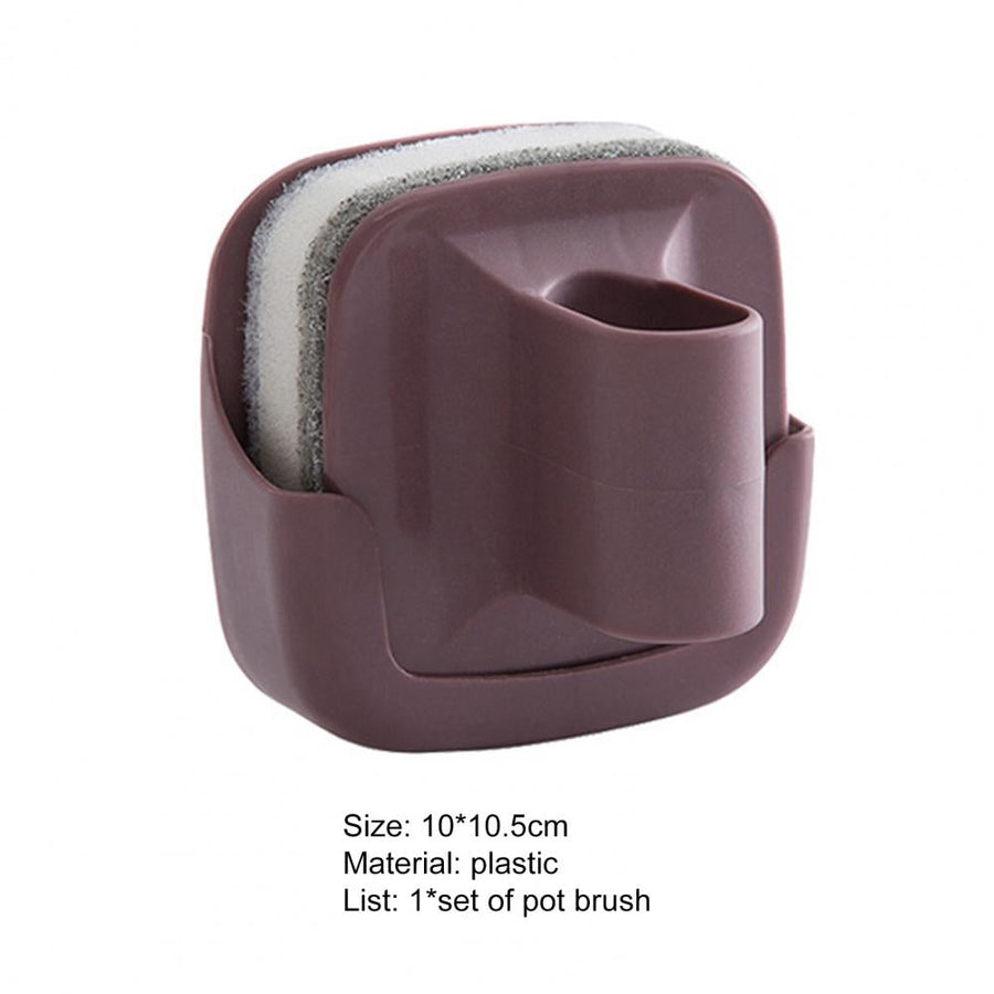 Wall-Mounted Cleaning Brush with Handle - Image 3