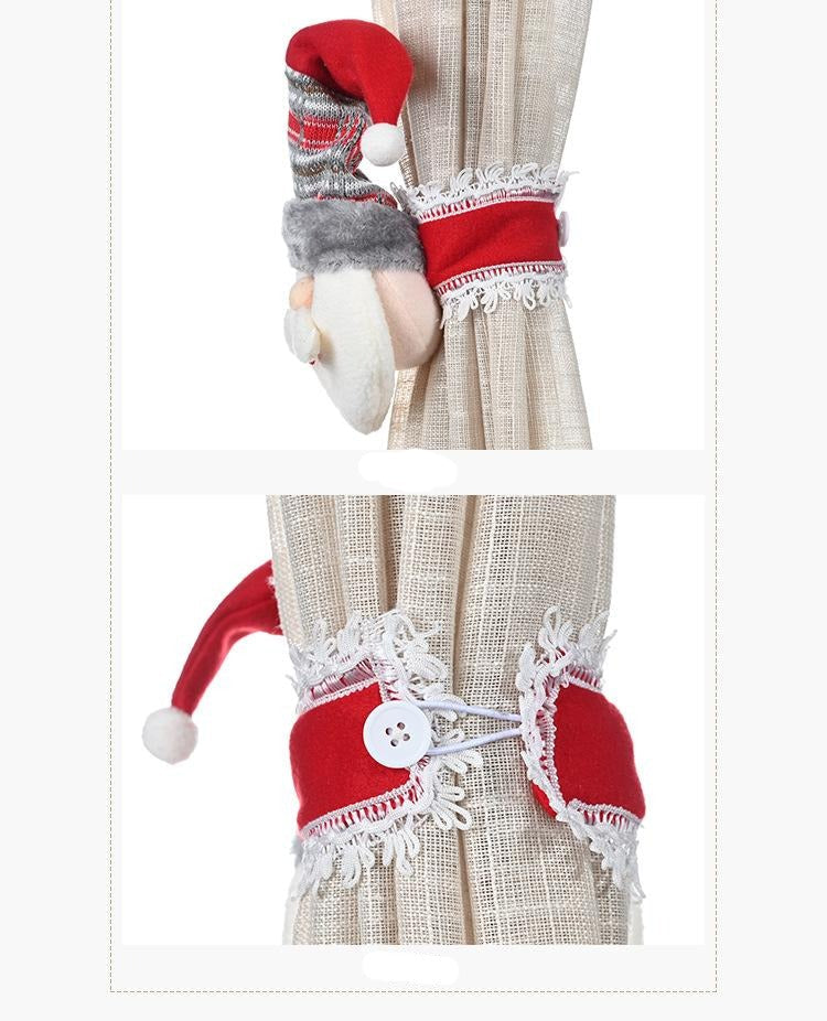Christmas Santa Elk Curtain Holder - Image 3
