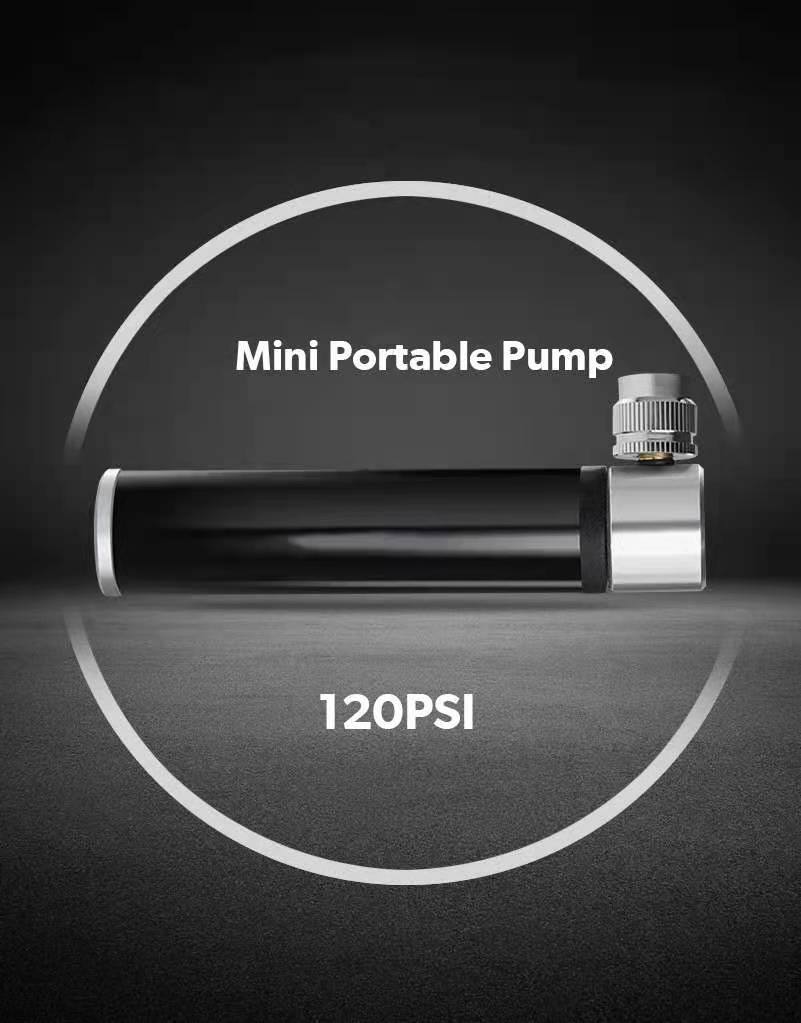 Portable Mini Aluminium Bike Pump - Image 11