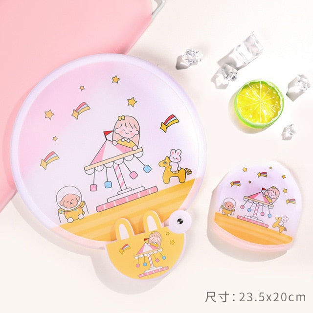 Foldable Creative Hand Cloth Fan - Image 2