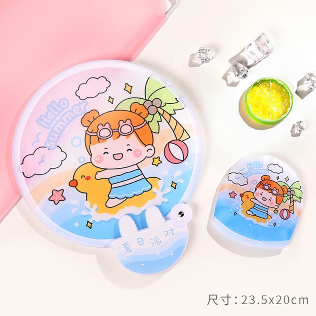 Foldable Creative Hand Cloth Fan - Image 4