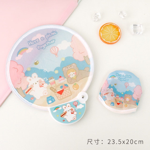 Foldable Creative Hand Cloth Fan - Image 7