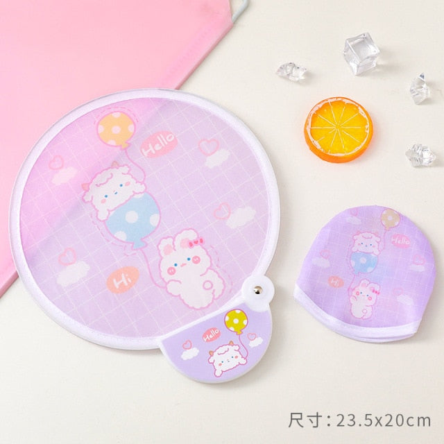 Foldable Creative Hand Cloth Fan - Image 12