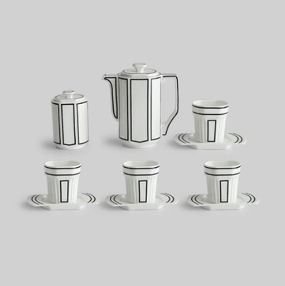 2D Art Ceramic Korean Style Coffee Set - Image 5