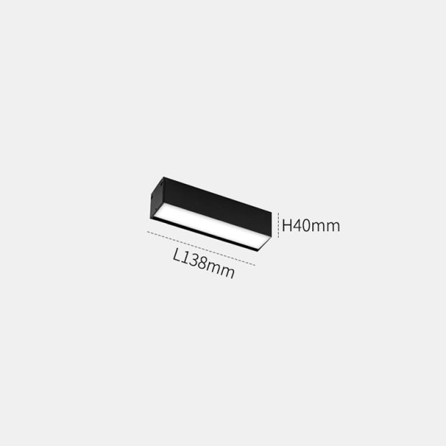 Wall-Mounted Black Continuous Magnetic Track System Light - Image 27