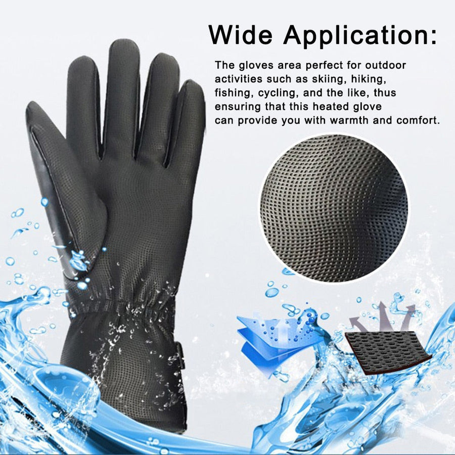 Windproof Unisex Heated Gloves - Image 2