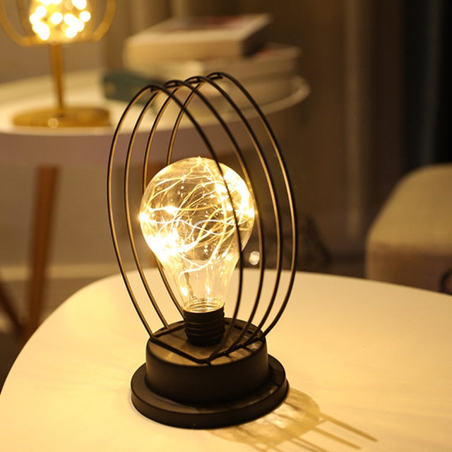 Handmade LED Iron Lunar Lamp - Image 3