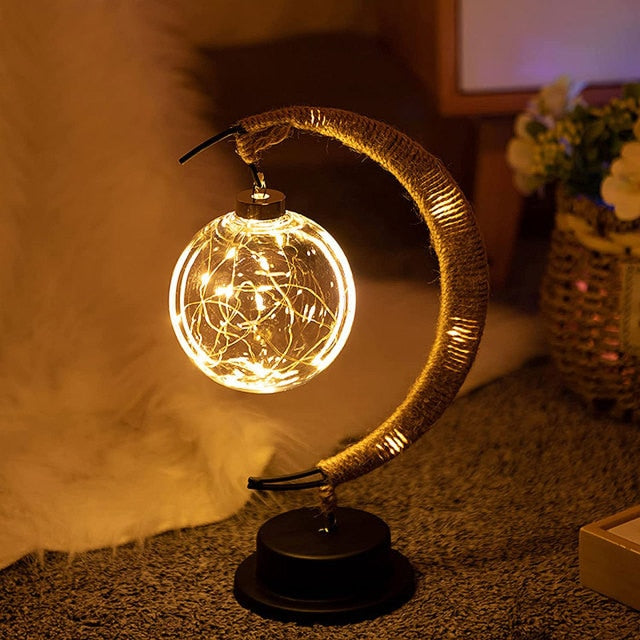 Handmade LED Iron Lunar Lamp - Image 5